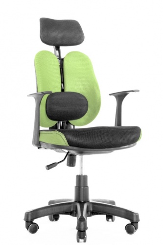 Ортопедическое подростковое кресло Duo Gini Зелёное