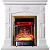 Каминокомплект InterFlame Мери (белый)+Majestic Brass