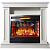 Каминокомплект InterFlame Stafford мультимедиа (белый)+Panoramic 25 Led FX QZ